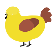 A yellow and russet chicken