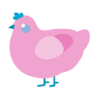 unnamed, a pink chicken
