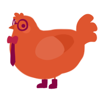 Vermilion, a vermilion chicken