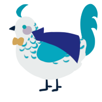Izumi Sena from Ense, a silver and sea chicken with a half-lace pattern