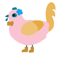 Luka, a rose and honey chicken