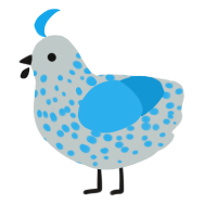 (unnamed), a silver and sky chicken with a speckle pattern