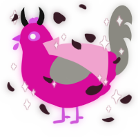 Jeffree Star, a fuchsia and ash chicken