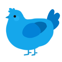Twitter Peak, a sky and sapphire chicken