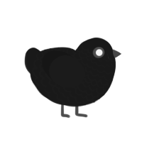 hey, a sable chicken with a lace pattern