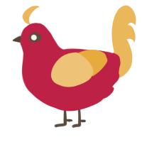 A crimson and honey chicken