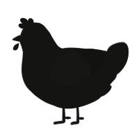 (unnamed), a black chicken