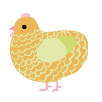 A honey and lemon chicken with a lace pattern