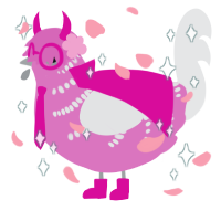 A viridian and sable chicken with a half-bar pattern