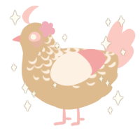 Rose tea, a beige and rose chicken with a half-lace pattern