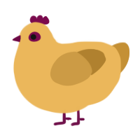 A honey and gold chicken