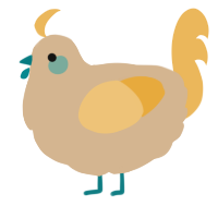 A beige and honey chicken