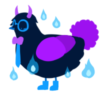 A tumblr and amethyst chicken