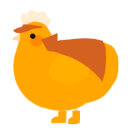 A orange chicken