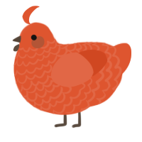 25700 Vermy Wermy, a vermilion chicken with a lace pattern