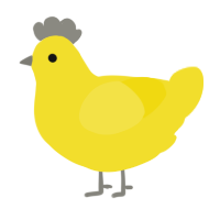 A yellow chicken