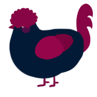 A tumblr and maroon chicken
