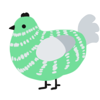 (unnamed), a spring and mist chicken with a bar pattern