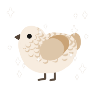 A cream and beige chicken with a half-lace pattern