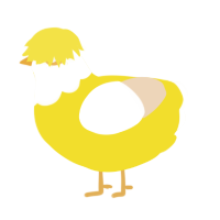 A yellow and cream chicken with a head pattern