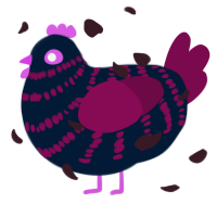 saccharine, a tumblr and wine chicken with a bar pattern