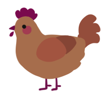 A brown and russet chicken