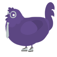 Purpleberry Crunch, a overcast chicken with a head pattern