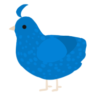 (unnamed), a sapphire chicken with a speckle pattern
