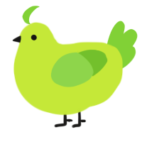 A lime and grass chicken