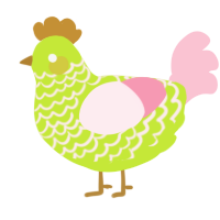 limonchello, a lime and rose chicken with a lace pattern