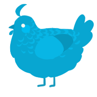 xxx cerulean, a cerulean chicken with a half-lace pattern