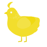 Yellow N 5, a yellow chicken with a neck-speckle pattern