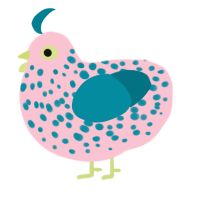 (unnamed), a rose and sea chicken with a speckle pattern