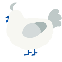 white boy wednesday, a white and silver chicken