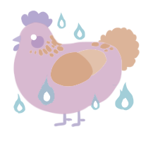 G TBN, a viridian and sapphire chicken with a neck-speckle pattern
