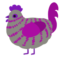 What, a ash and plum chicken with a bar pattern
