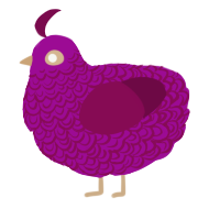awawawa, a plum and wine chicken with a double-lace pattern