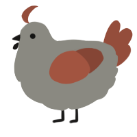 A ash and russet chicken