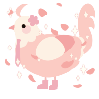Sakura Chiku, a rose chicken with a head pattern