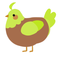(unnamed), a brown and lime chicken with a head pattern