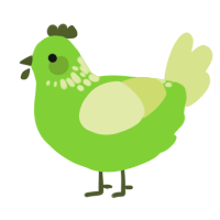 (unnamed), a grass and lemon chicken with a neck-speckle pattern