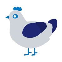 A mist and navy chicken