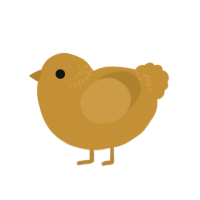 Gold Sun, a gold chicken with a neck-band pattern