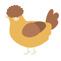 Banana Creme, a honey and brown chicken
