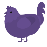 Shady Clouds, a overcast chicken with a head pattern