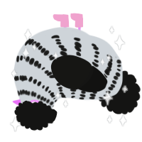A mist and black chicken with a bar pattern