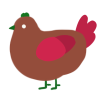 (unnamed), a russet and crimson chicken
