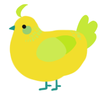 (unnamed), a yellow and lime chicken with a neck-band pattern