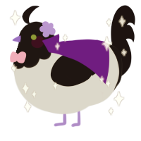 valerian, a mist and sable chicken with a head pattern