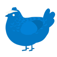 pokemon sapphire, a sapphire chicken with a half-lace pattern